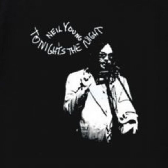 Neil Young Tonights The Night Album Cover Shirt Retro Music Graphic Band Tee - Picture 2 of 5